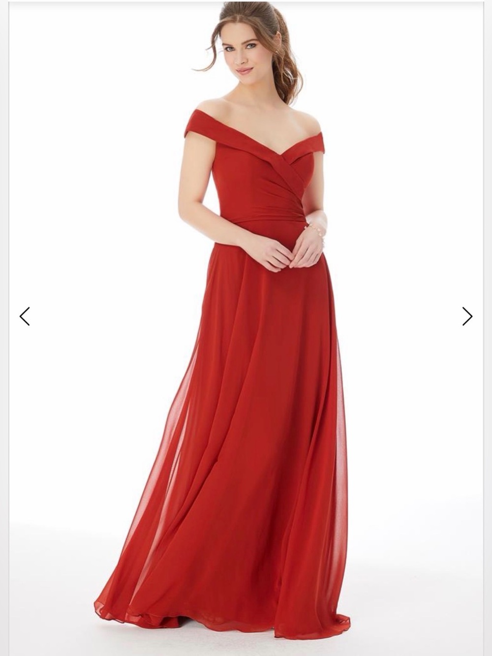 Morilee Madeline Gardner Formal Gown Dress 16 Wedding Gala Event Chiffon Flowy